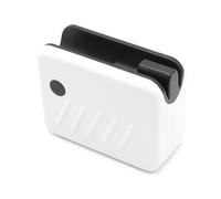 FISHTEC Aiguiseur Électrique QuickSharp - Affûteur de Couteaux Rechargeable USB - Pierre de Corindon à Sec - Compact 9 cm - Blanc et Noir