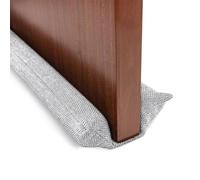 FISHTEC - Bas de Porte Isolant Tissu Lavable - Anti Courants d'air, Insectes, Poussière et Lumière - Housse Épaisse Amovible - Longueur Ajustable - Universel pour Chambre, Salon, Cuisine,