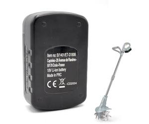 FISHTEC Batterie Lithium-ION 18V de Rechange pour Motobineuse sans Fil - Accumulateur 1,3 Ah Compatible Uniquement avec la motobineuse FISHTEC - Temps de Charge Rapide de 4 Heures