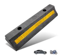 Fishtec - Butée de Parking - Cale Roue Antidérapante pour Garage et Aide au Stationnement - Butoir de Roue Robuste 50 x 15 x 10 cm