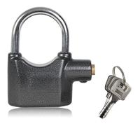FISHTEC Cadenas alarme antivol 110 dB - Acier trempé - Étanche - 3 clés