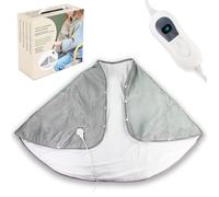 Fishtec Cape chauffante XXL velours - 3 niveaux 35-45°C - 150x90 cm - Arrêt auto 3h - Télécommande