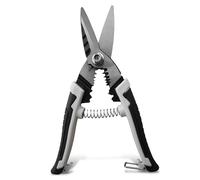 FISHTEC - Cisaille Multifonction 3 En 1 Coupe Câbles Pince À Dénuder Et À Sertir 0.5 À 2 mm² - Acier CRV60 60HRC Poignées TPR Antidérapantes Verrouillage Sécurisé Format 20x5.7x2.3 cm -