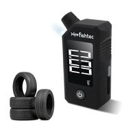 FISHTEC - Contrôleur De Pression Des Pneus Digital - Écran LCD Lampe LED Testeur DUsure Porte-Clés Compact Mesures PSI KPa Bar - Sécurité Routière Contrôle Facile De Jour Comme De Nuit