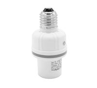 FISHTEC - Détecteur d'Obscurité Intelligent E27 pour Sécurité Maison - Allumage Aléatoire 8 Périodes - Compatible Ampoules Basse Conso 60W - Installation Facile, Faible Conso 0,15W