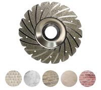 FISHTEC Disque Diamanté 115mm - Pour Meuleuse d'Angle - Ultra Résistant avec Poudre de Diamant - Coupe Précise pour Brique, Pierre, Granit, Céramique, Faïence et Plastique - Outil Polyvalent
