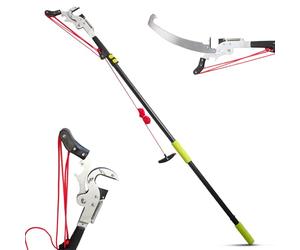 FISHTEC Échenilloir Scie télescopique Sécateur Coupe-Branches Arbre - 2,08 à 4,25m de hauteur