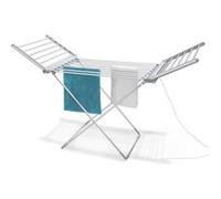 Fishtec - Étendoir à Linge Electrique Pliable en Aluminium Sèche Serviette Salle de Bain Chauffant 18 Barres 230 W 145CM Argent Séchage Rapide et Sécurisé (avec minuteur)