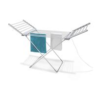 Fishtec - Étendoir à Linge Electrique Pliable en Aluminium Sèche Serviette Salle de Bain Chauffant 18 Barres 230 W 145CM Argent Séchage Rapide et Sécurisé (avec minuteur)
