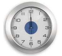 Fishtec - Horloge Murale Lumineuse radiopilotée - 4 LED lumière Bleue 3 Modes - Ø 30 cm Design Moderne Salon Chambre Cuisine Bureau - Lecture Facile même dans lobscurité