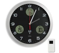 Horloge FISHTEC météo in & out Noir G