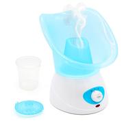 FISHTEC Inhalateur Vapeur Électrique - 2 Embouts (Facial & Nasal) - Diffusion Vapeur Chaude - Réservoir avec Arrêt Auto...