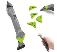 FISHTEC - Kit pour Joints à Multi-Usages 4 en 1 Retirer, Nettoyer, Appliquer et Lisser vos d'Étanchéité Lame Rétractable, 5 Lisseurs d'Angles 3 Lames Incluses Salle de Bain, Cuisine