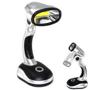 Fishtec - Lampe d'appoint COB 120 lumens sans fil - Ultra puissante et inclinable 180° - À poser ou portable - Idéale bureau, bricolage, camping