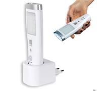 FISHTEC Lampe Torche Détecteur Mouvement 60°, 15 LED Rechargeable 3,7V, 2 Modes Blanc 15CM