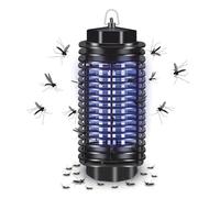 FISHTEC Lanterne UV anti-moustiques 500V - Lampe électrique noire pour terrasse et jardin, protège 20 m²