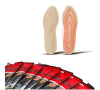 Lot de 10 paires de chauffe-pieds jetables FISHTEC taille 36-39 chaleur 8 heures pour activités extérieures hiver 40-43