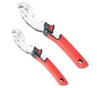 FISHTEC Lot de 2 Clés Ajustables Multifonctions - Ouverture Automatique 10-24 mm - Maniement à une Main - Acier Haute Résistance - Poignées Antidérapantes