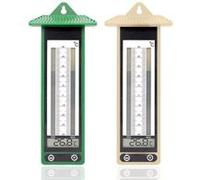 FISHTEC Lot de 2 - Thermometre Mini Maxi - Affichage Digital - Memoire Tempetatures minimales et maximales - Temperatures extremes Blanc G