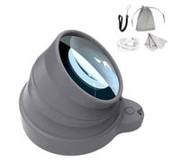 Loupe x4 lumineuse fishtec - corps en silicone, rétractable