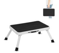 FISHTEC Marchepied pliant acier - Supporte 150 kg large marche (37 8x26 cm) pieds caoutchouc poignée. Pliable et sécurisé.