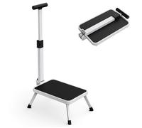 FISHTEC Marchepied Sécurity+ - Barre d'appui, plateforme antidérapante, pliage ultra-plat, hauteur 17 cm