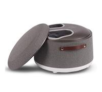 FISHTEC - Masseur pieds et chevilles - Massage par roulement et compression dair - Fonction chaleur relaxante - 3 modes et 3 intensités - Repose-pieds tissu amovible - Bien-être et détente à