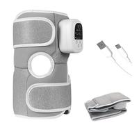 FISHTEC - Masseur pressotherapie genoux et epaules - 3 modes 3 intensites chaleur 45°C gonflable rechargeable sans fil 2h30 - soulage douleurs et ameliore la circulation sanguine