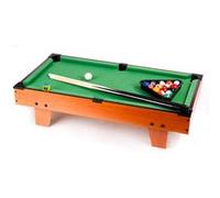 FISHTEC - Mini Table de Billard - Format Compact 69 x 35 x 17 cm Tapis Feutrine Verte 16 Boules 2 queues Accessoires Inclus - Jeu Convivial à la Maison au Bureau ou en Vacances pour Petits et