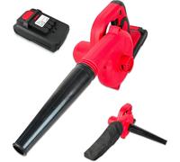 FISHTEC - Mini Souffleur de Feuilles Electrique - Réversible en Aspirateur avec Sac de Récupération - Longueur du Câble 180cm - 500 W - 40CM - Vert - Compact, Pratique et Léger - Jardin