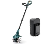 FISHTEC Motobineuse Sans Fil 18V Batterie Lithium 4 Fraises 20cm Jardin