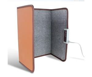 FISHTEC - Panneau Chauffant 3 Faces Pliant - Trois Niveaux 45 55 65°C Avec Télécommande Minuterie - Fonction Chauffe Pieds Chauffage DAppoint Bureau Salon Chambre