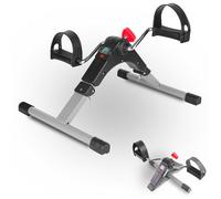 FISHTEC Pédalier d'Exercice Pliable avec Écran Digital pour Bras et Jambes, Idéal pour Tonifier les Muscles à Domicile