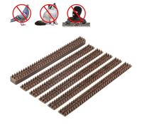 FISHTEC Pics Anti Escalade - Lot de 10 Intrusion Bandes 50cm avec Pointes Longueur 5m Flexibles et Découpables Durable Résistantes Pose Facile Nuisibles (Animaux)