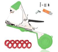 FISHTEC Pince à Lier pour Plantes (Kit Complet) - Système de palissage Rapide avec Rubans et agrafes - Fixation pour Vigne tomates et rosiers - Acier Inoxydable et ABS 30,5 cm