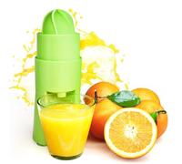 FISHTEC Presse-Agrumes Vertical à Levier - Extraction Manuelle Rapide en 30s - Bec Verseur Intégré et Socle à Ventouses - Compact et Entièrement Démontable - 21 x 8 cm - Blanc