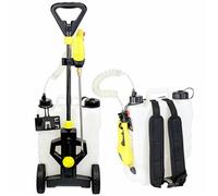 FISHTEC Pulvérisateur électrique 16L. Sur roulettes ou dorsal. Batterie rechargeable, lance 40 cm. Idéal jardin et toiture