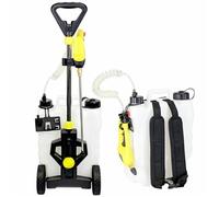 Pulvérisateur Electrique Rechargeable à Batterie sur roulettes ou à Dos - Contenance Réservoir 16L - Batterie Lithium ION - Buse de 40 CM - Tuyau Extensible