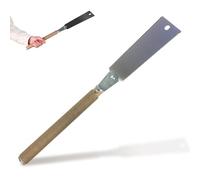 FISHTEC - Scie à Tirer Ryoba Artisanale Japonaise Denture Inversée et Progressive Manche en Bois Chanvre Longue Lame Dentelée Flexible Outil de Bricolage Manuel Artisanal