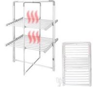 Fishtec Sèche-Serviette électrique Pliable 20 Barres à 45°C