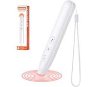 FISHTEC Stylo Soulage Piqûre Rechargeable avec Câble de Chargement Inclus - 4 Niveaux de Chaleur - Soulage Rapidement - Piqûre d'Insectes - pour Toute la Famille - avec Dragonne - Araignées, Blanc G