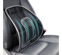 FISHTEC Support Lombaire en Maille Ergonomique pour Siège Voiture, Fauteuil Bureau, Fauteuil Roulant - Coussin Chaise de Bureau - Soulage Le Mal de Dos et Les Lombaires - Universel