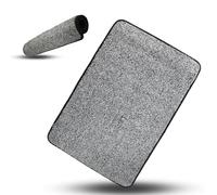 Fishtec - Tapis Absorbe Tout - Coton Tressé 3 Fils Marron Chiné Lavable Machine Semelle Caoutchouc Antidérapante Dimensions 70x46 Cm Entrée Maison Cuisine Salle De Bain