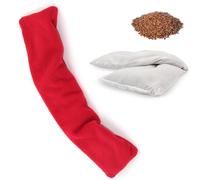 FISHTEC - Tour de Cou Micro Ondes - Déhoussable et Lavable - Coussin Chauffant Graines de Lin et Lavande - Usage Chaud Froid - Pour Douleur Cervicales, Cou, Nuque, Epaules, Corps - Matière Polaire