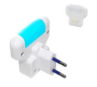 Fishtec Veilleuse LED Bleue Douce pour enfant - Veilleuse Nocturne prise secteur adaptable - Légère, Compacte et étanche