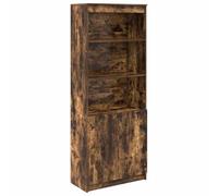 Fisinber Armoire haute en chêne fumé 70 x 35 x 180 cm