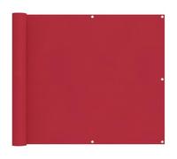 Fisinber Brise-vue pour balcon - Rouge - 100 x 600 cm - Résistant à la déchirure pour balcon et jardin - Brise-vue résistant aux intempéries - Protection contre le vent en tissu Oxford avec œillets en