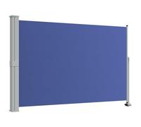 Fisinber Store latéral extensible - 160 x 300 cm - Bleu - Brise-vue et protection contre le vent stable en polyester pour balcon, terrasse et jardin - Pare-vent vertical avec système de retour
