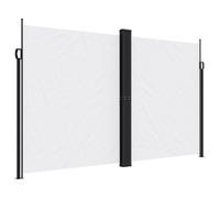 Fisinber Store latéral extensible - 200 x 600 cm - Brise-vue et protection contre le vent - Pour terrasse, balcon, jardin - Double store latéral - Séparateur de pièce pour l'intérieur et l'extérieur