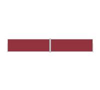 Fisinber Store latéral extensible - Rouge - 160 x 1000 cm - Double store latéral pour jardin, terrasse et balcon - Protection flexible contre les regards indiscrets et le vent pour l'extérieur - Avec